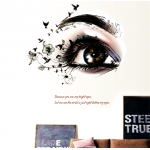 Sablon sticker de perete pentru salon de infrumusetare - J036XL -  Make-Up & Beauty